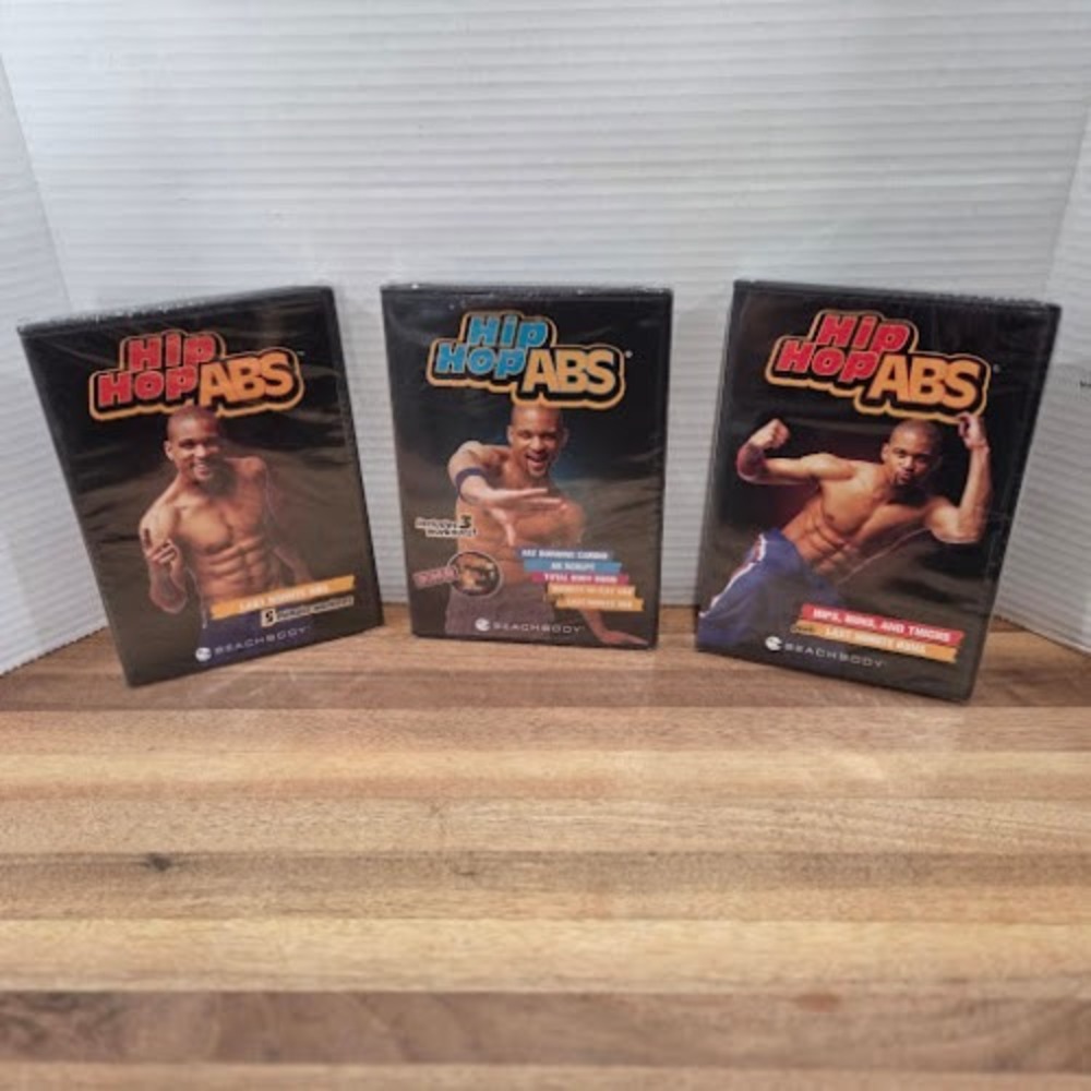 Beachbody Hip Hop Abs DVD Set ShaunT Cardio Ab Sculpt Total Body Burn New Sealed